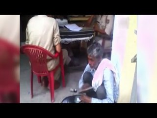 UP police asks complainant to polish their shoes