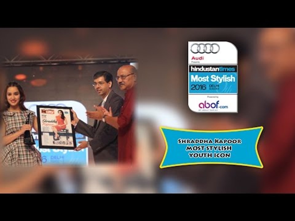 Shraddha Kapoor MOST STYLISH YOUTH ICON || HT Most Stylish Awards 2016