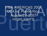FIBA AMERICAS (USA vs. Puerto Rico) August 29, 2007