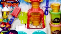 3 yr old Bella Grace Play-doh Town Ice Cream Truck Unboxing.