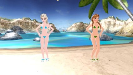 Elsa y Anna de Frozen - Levan Polkka