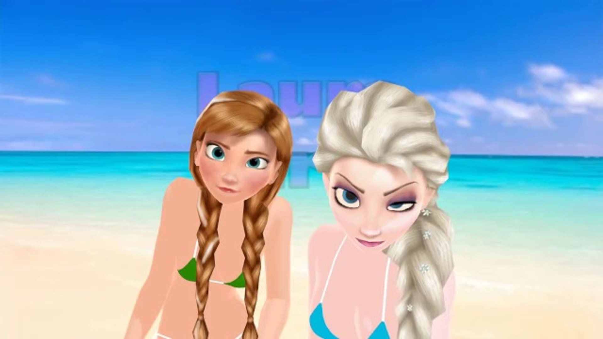 Elsa y Ana de Frozen en Bikini DaDaDa [Frozen] Kids songs - video  Dailymotion