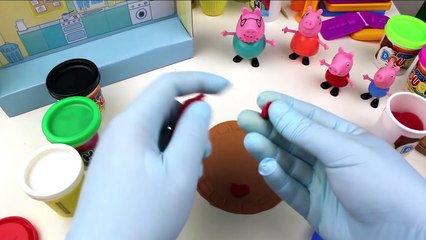 How to make homemade pizza with play doh Peppa Pig en Español 