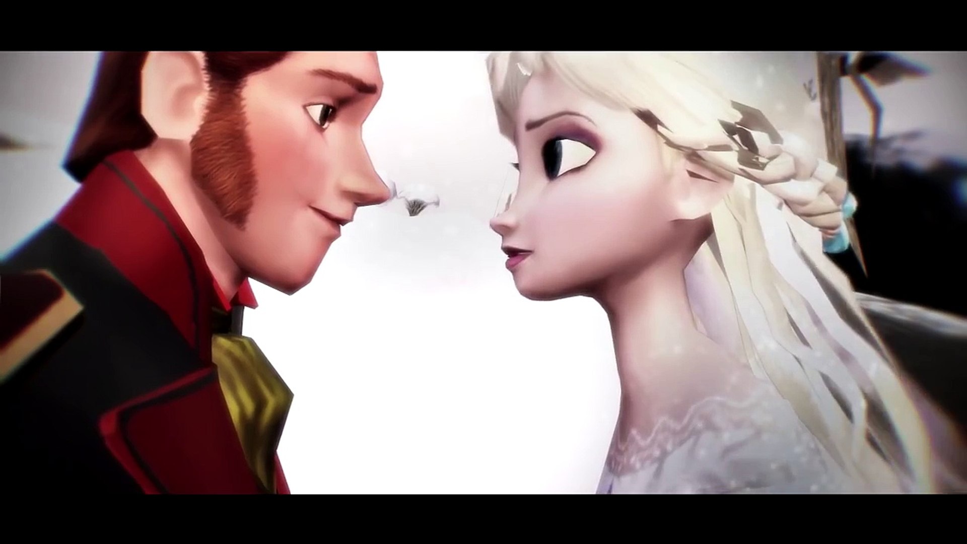 Frozen elsa and hans kissing