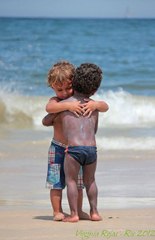 cute baby loves her little kid