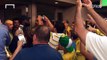 Justin Bieber with Neymar, Lewis Hamilton, Jamie Foxx at Brazil vs Ecuador Copa America 2016, June 4