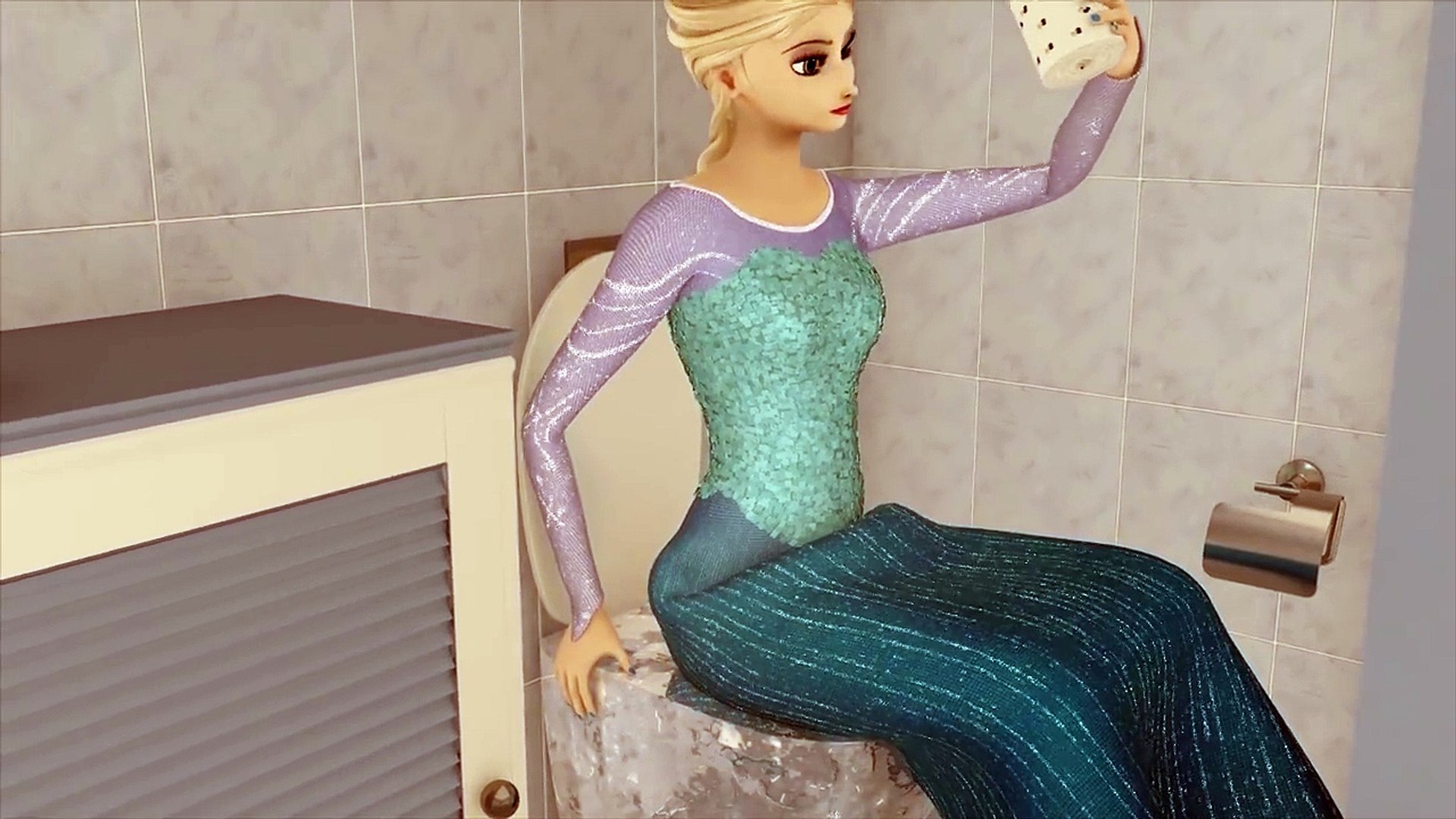 Elsa Kisses Jack In The Toilet (Frozen) - video Dailymotion