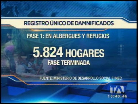 Gobierno continúa levantando información de afectados por sismo