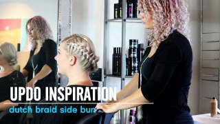 Hair Inspiration - Dutch Braid Side Bun