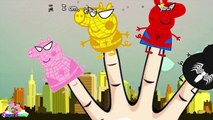 Peppa Pig Finger Family Spiderman Vs Venom New \ Nursery Rhymes Lyrics Kids Songs