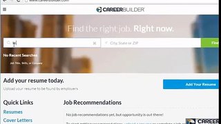 Quick Guide- Applying for a Job on Careerbuilder