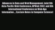 Read Advances in Data and Web Management: Joint 9th Asia-Pacific Web Conference APWeb 2007