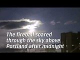 Stunning meteor burns through Portland sky in dashcam video