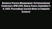 Read Business Process Management: 3rd International Conference BPM 2005 Nancy France September