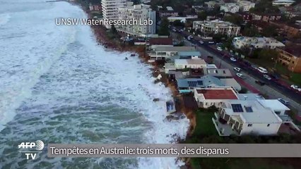 Tempêtes en Australie: trois morts, des disparus