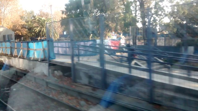 Obras en anden descendente estacion Miguelete linea Mitre a Suarez