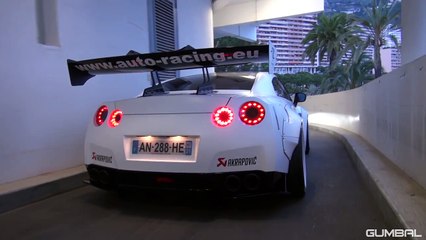 Tải video: Liberty Walk Nissan GT-R R35 w/ Akrapovic Exhaust - Start up & Revs!