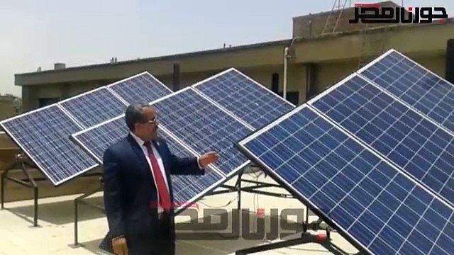 نجاح أول منظومة عمل بالخلايا الشمسية المتحركة بكلية العلوم بجامعة اسيوط