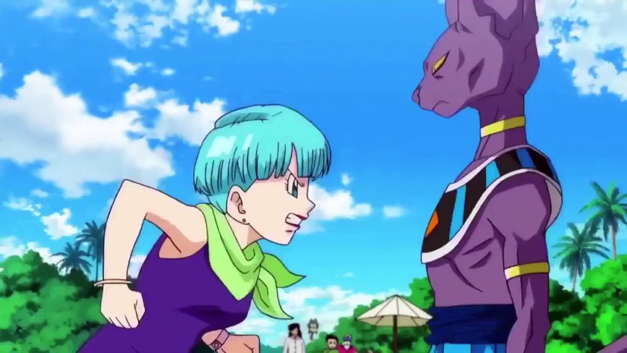 Bulma slaps beerus