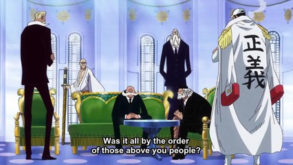 Akainu talking to Gorosei about Doflamingo. One Piece 736 [HD] Eng Sub