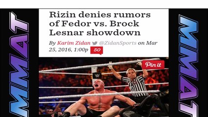 Diaz THE UNDERDOG for Conor rematch; Fedor vs Brock?; Cyborgs UFC debut