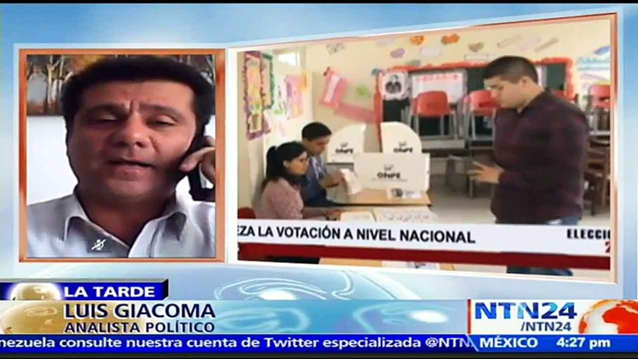 En estos momentos, "sería irresponsable afirmar quién gana las elecciones” presidenciales de Perú: analista político a NTN24
