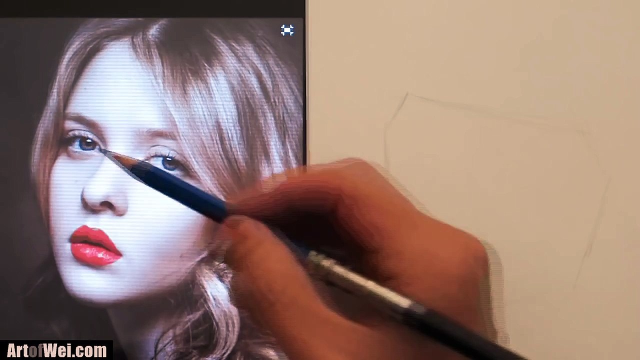 How to Draw a Pretty Face with Pencil | Magical Pencil | 3D Art