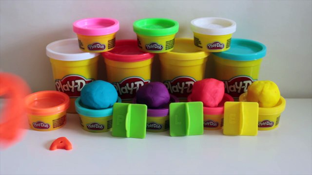 Play Doh video Learn-A-Word. Spelling words with Play Dough. Learning videos for kids Lesson A