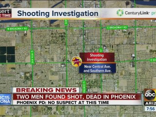 Two men found shot, dead in Phoenix home