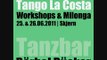 Workshops & Milonga || Tango La Costa | Skjern || Bärbel Rücker | Tanzbar || 25./26. juni 2011
