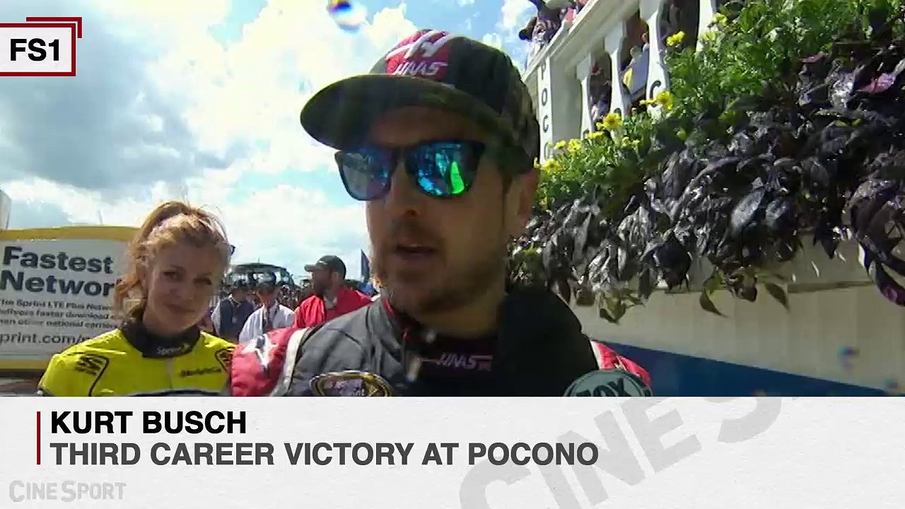 Kurt Busch Saves Fuel, Wins at Pocono
