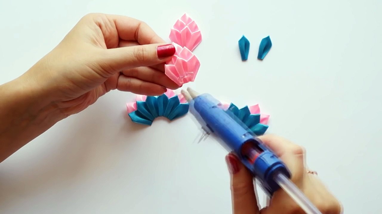 Kanzashi headband for baby Tutorial _ DIY