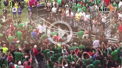 Penyokong bergaduh cemari aksi Mexico bertemu Uruguay