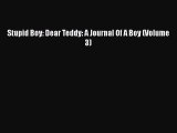 Read Stupid Boy: Dear Teddy: A Journal Of A Boy (Volume 3)# Ebook Free