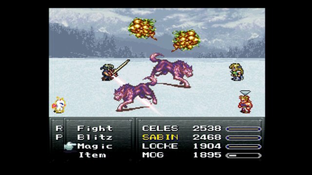 FINAL FANTASY VI [HD] PS3 WALKTHROUGH PART 82 - NARSHE MOUNTAINS & BOSS #30 (ICE DRAGON) & #31 (TRITOCH) [GETTING UMARO]