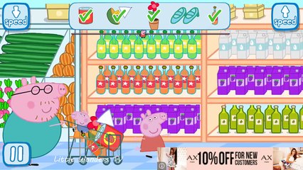 Peppa Pig Shopping Full Game play and Best iPad app demo for kids