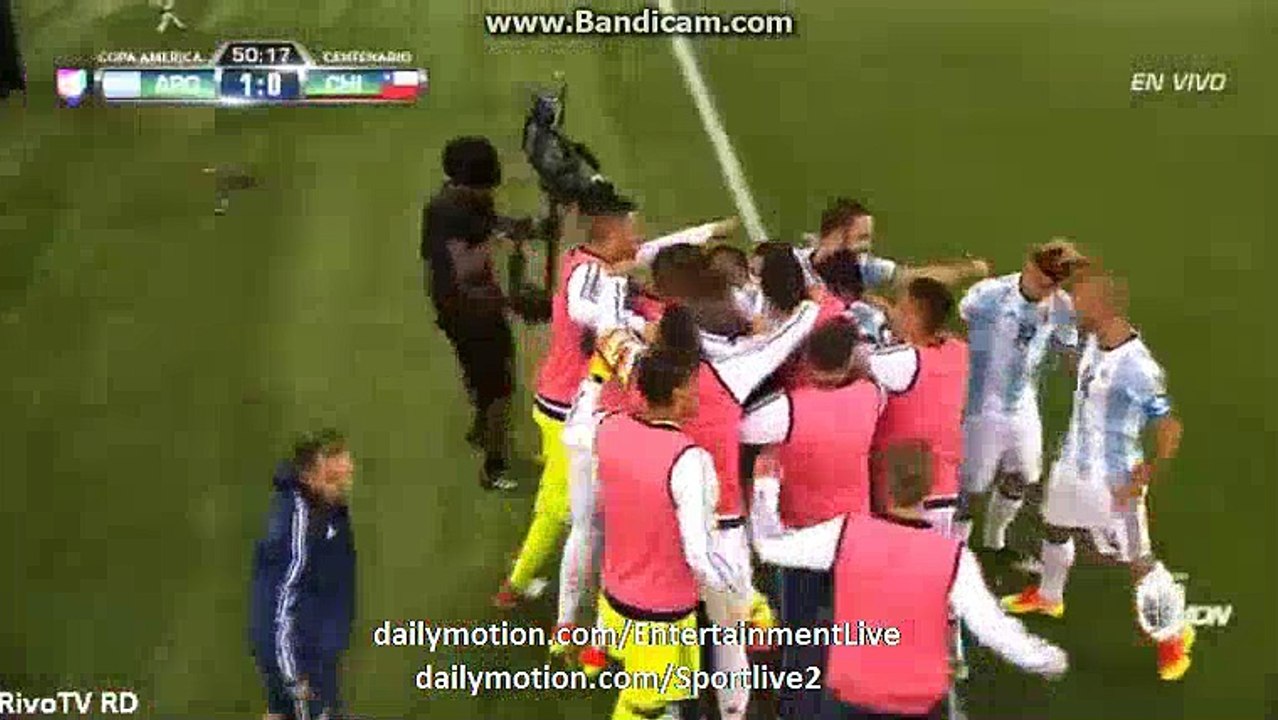 Ángel Di María Goal - Argentina 1-0 Chile Copa America