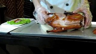 Slicing a Peking Duck, Da Dong Restaurant, Beijing