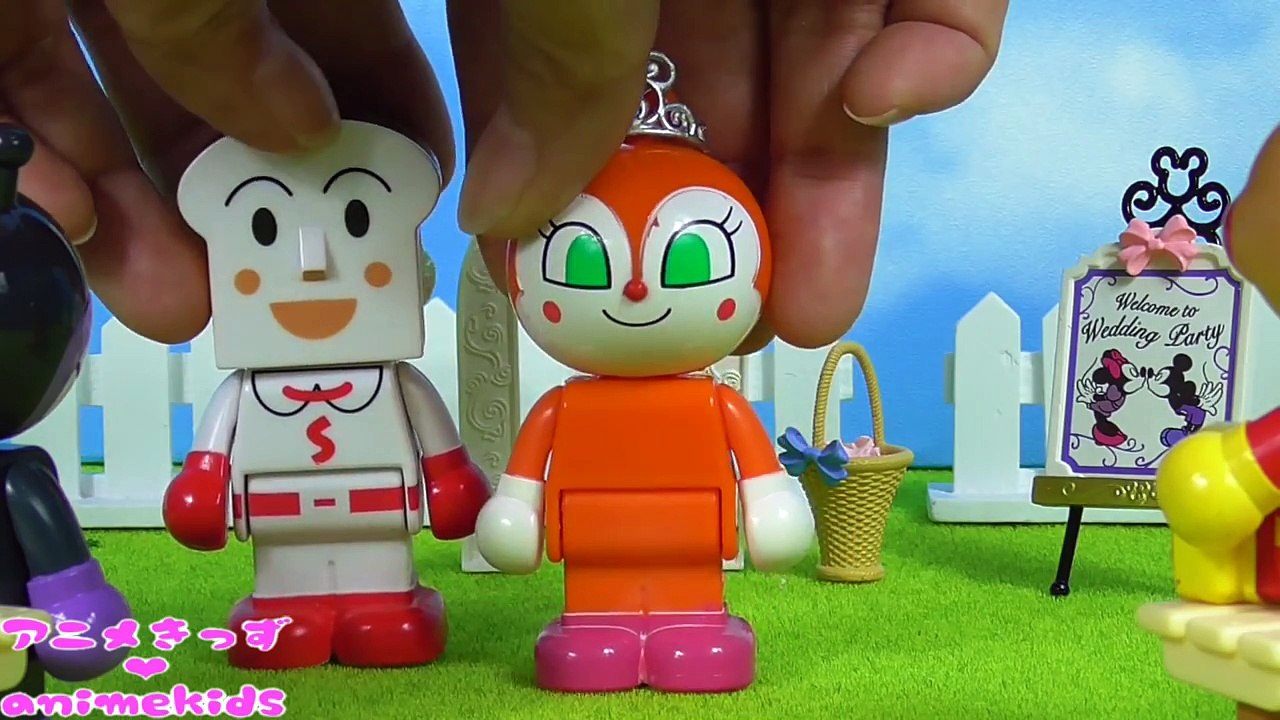 アンパンマン おもちゃ アニメ ドキンちゃん しょくぱんマン 結婚⁉❤ animekids アニメきっず animation Anpanman Toy Wedding