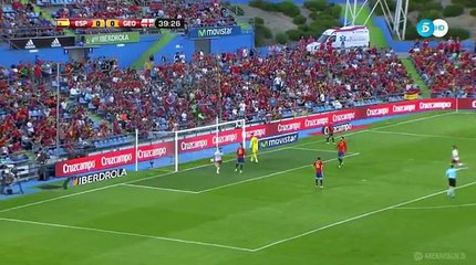 0-1 Tornike Okriashvili Goal - Spain 0-1 Georgia - [HD] International Friendly Game - 07.06.2016