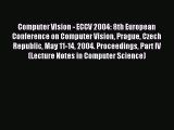 Read Computer Vision - ECCV 2004: 8th European Conference on Computer Vision Prague Czech Republic