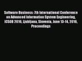 Read Software Business: 7th International Conference on Advanced Information System Engineering