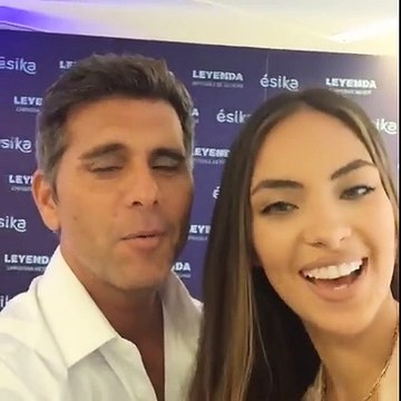 Christian Meier y Natalie Vertiz en lanzamiento de #Leyenda