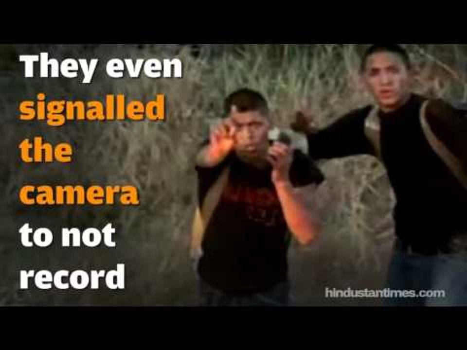 Shocking footage of suspected smugglers crossing the Mexico Border