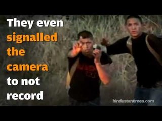 Shocking footage of suspected smugglers crossing the Mexico Border