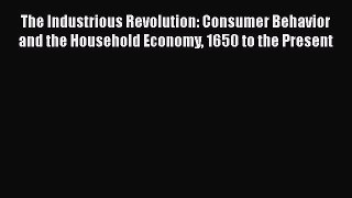 [Download] The Industrious Revolution: Consumer Behavior and the Household Economy 1650 to