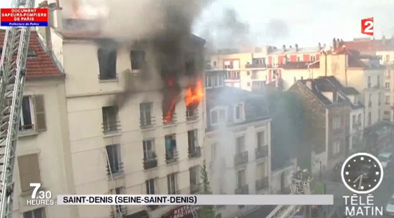 Incendie dans un immeuble en Seine-Saint-Denis
