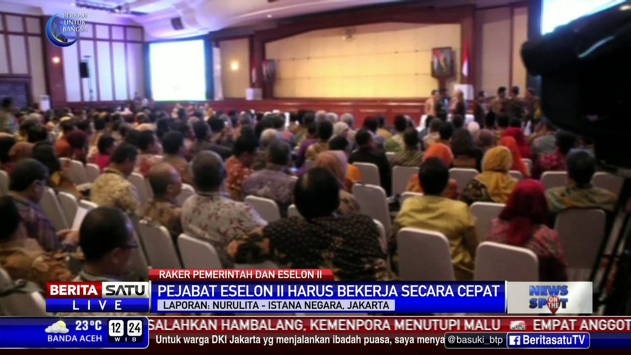 Presiden Hadiri Raker Pemerintah dengan Seluruh Pejabat Eselon II