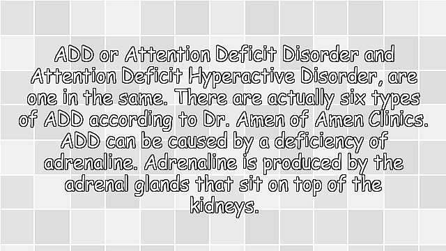 Holistic Approach to ADD and ADHD