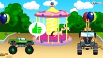 Crane and Excavator - Diggers for kids. Cars & Trucks construction cartoons for children